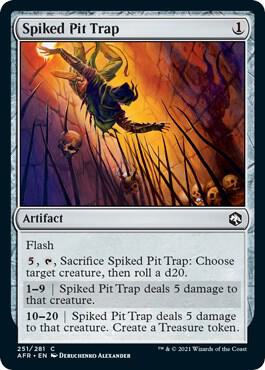 Spiked Pit Trap 251 card from Adventures in the Forgotten Realms