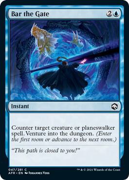 Bar the Gate 47 card from Adventures in the Forgotten Realms