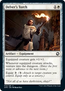 Delver's Torch 10 card from Adventures in the Forgotten Realms