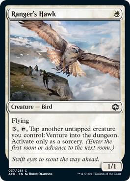 Ranger's Hawk 37 card from Adventures in the Forgotten Realms