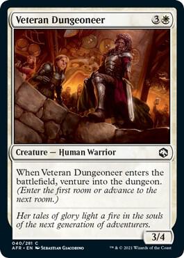 Veteran Dungeoneer 40 card from Adventures in the Forgotten Realms