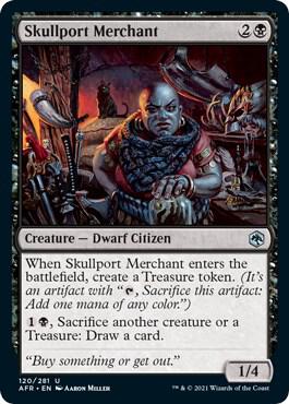 Skullport Merchant 120 card from Adventures in the Forgotten Realms