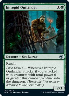 Intrepid Outlander 191 card from Adventures in the Forgotten Realms