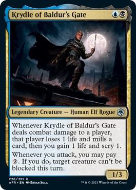 Krydle of Baldur's Gate 226 card from Adventures in the Forgotten Realms