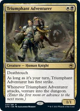 Triumphant Adventurer 237 card from Adventures in the Forgotten Realms