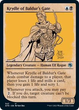 Krydle of Baldur's Gate (Showcase) 343 card from Adventures in the Forgotten Realms