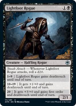 Lightfoot Rogue 111 card from Adventures in the Forgotten Realms