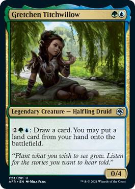 Gretchen Titchwillow 223 card from Adventures in the Forgotten Realms