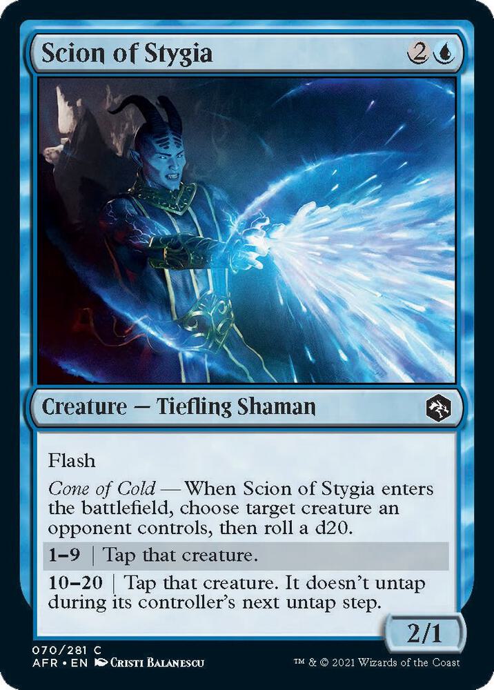 Scion of Stygia 70 card from Adventures in the Forgotten Realms