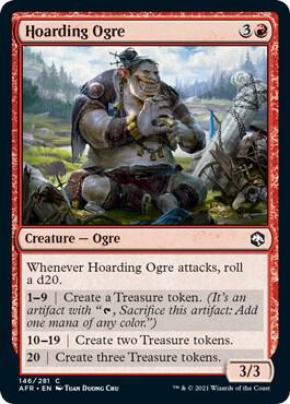 Hoarding Ogre 146 card from Adventures in the Forgotten Realms