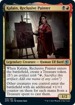 Kalain, Reclusive Painter 225 card from Adventures in the Forgotten Realms