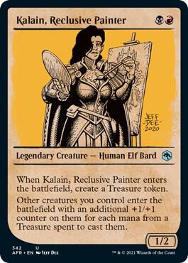 Kalain, Reclusive Painter (Showcase) 342 card from Adventures in the Forgotten Realms