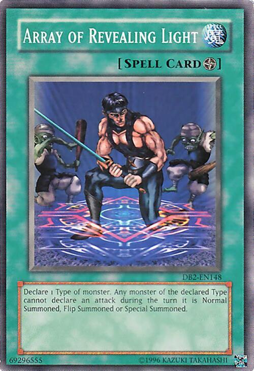Array of Revealing Light DB2-EN148 card from Dark Beginning 2