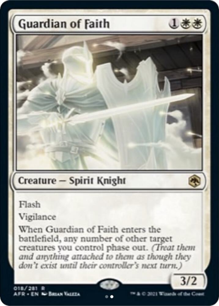Guardian of Faith 18 card from Adventures in the Forgotten Realms
