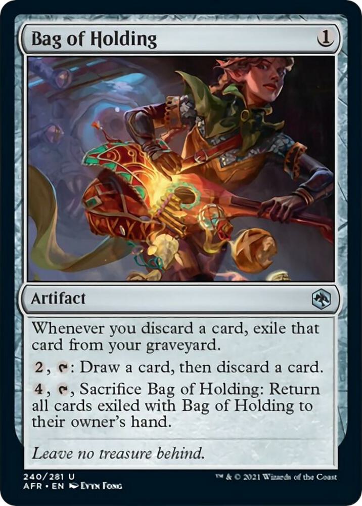 Bag of Holding 240 card from Adventures in the Forgotten Realms