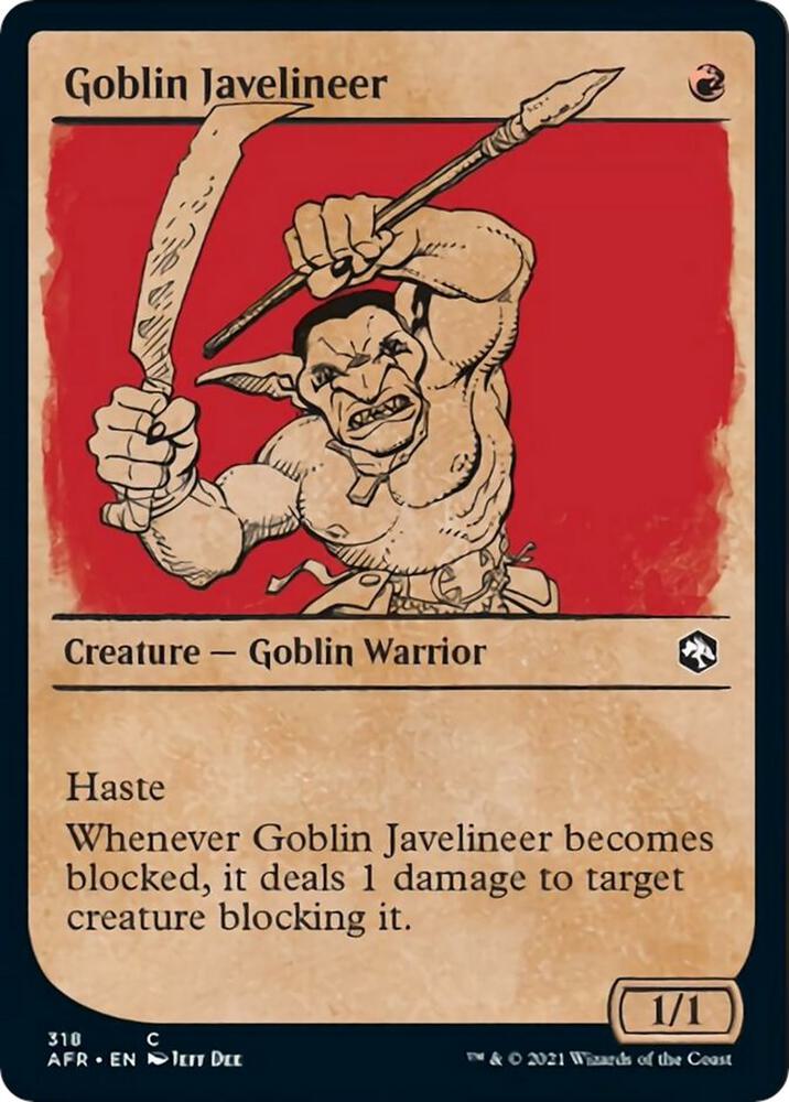 Goblin Javelineer (Showcase) 318 card from Adventures in the Forgotten Realms