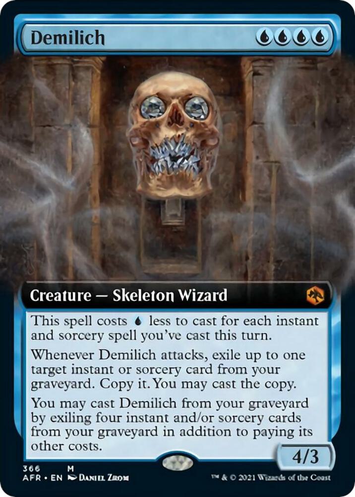 Demilich (Extended Art) 366 card from Adventures in the Forgotten Realms