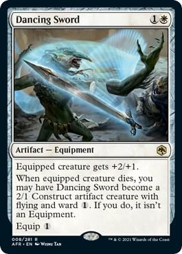 Dancing Sword 8 card from Adventures in the Forgotten Realms