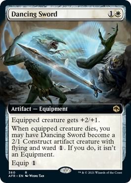 Dancing Sword (Extended Art) 360 card from Adventures in the Forgotten Realms