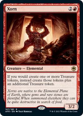 Xorn 167 card from Adventures in the Forgotten Realms