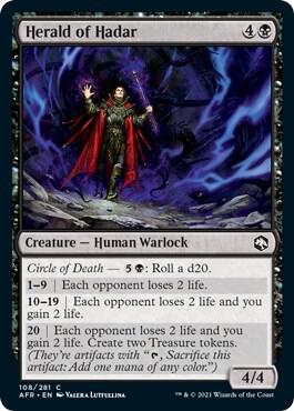Herald of Hadar 108 card from Adventures in the Forgotten Realms