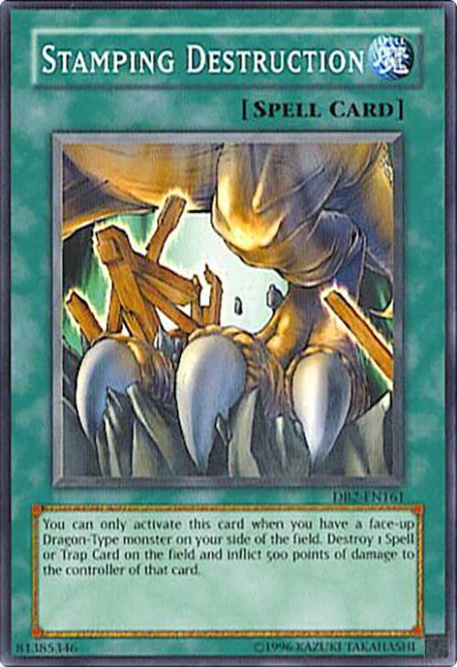 Stamping Destruction DB2-EN161 card from Dark Beginning 2