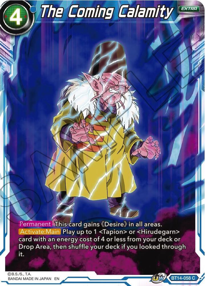 The Coming Calamity BT14-058 card from Cross Spirits