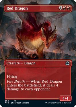 Red Dragon (Borderless) 294 card from Adventures in the Forgotten Realms