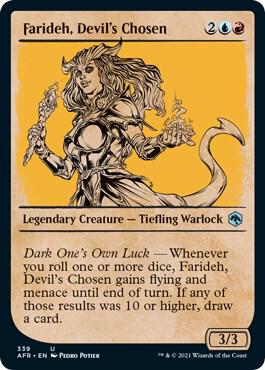 Farideh, Devil's Chosen (Showcase) 339 card from Adventures in the Forgotten Realms