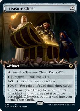 Treasure Chest (Extended Art) 395 card from Adventures in the Forgotten Realms