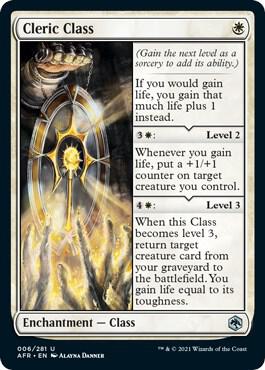 Cleric Class 6 card from Adventures in the Forgotten Realms