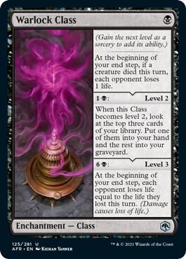 Warlock Class 125 card from Adventures in the Forgotten Realms