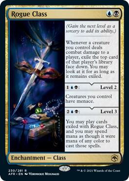 Rogue Class 230 card from Adventures in the Forgotten Realms