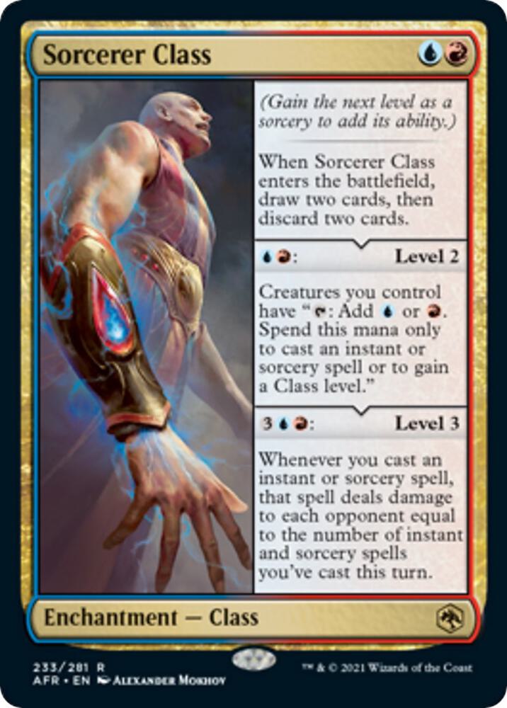 Sorcerer Class 233 card from Adventures in the Forgotten Realms