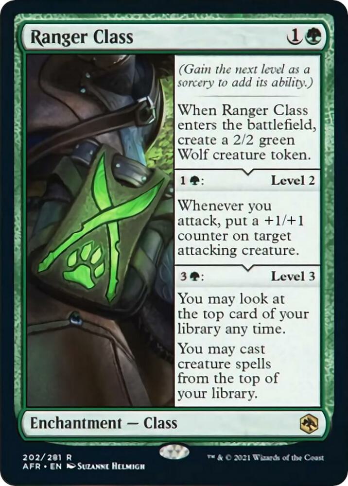 Ranger Class 202 card from Adventures in the Forgotten Realms