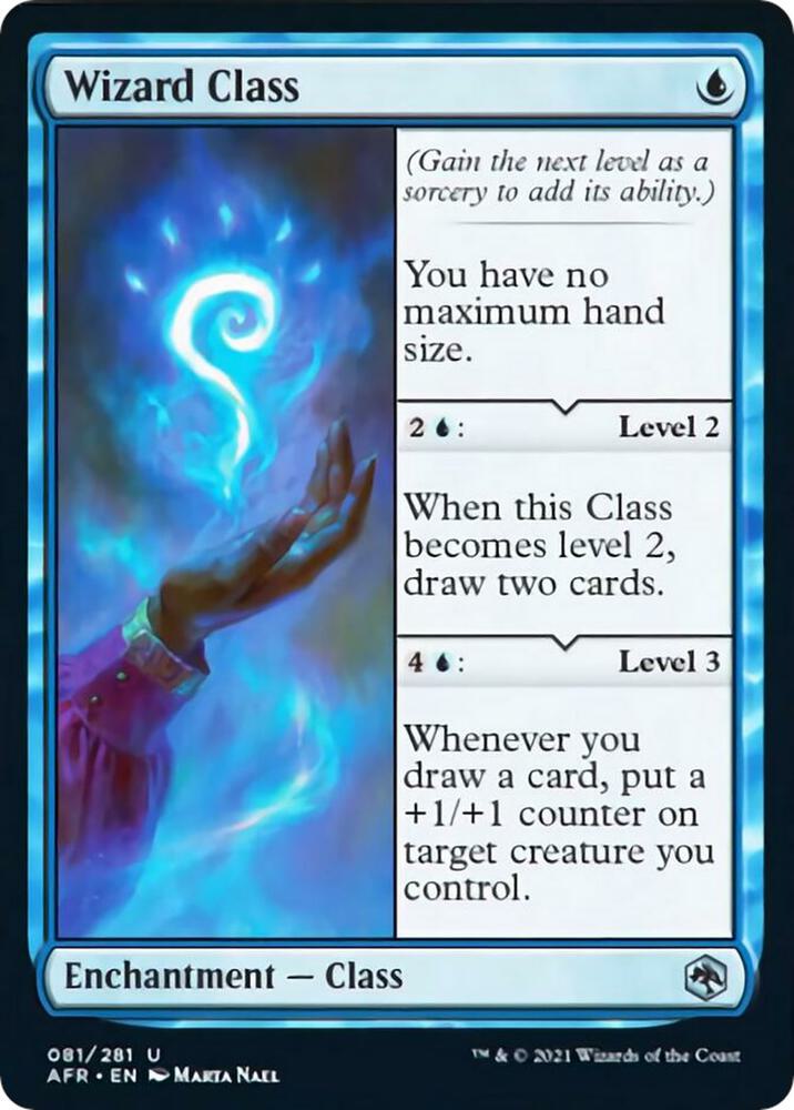 Wizard Class 81 card from Adventures in the Forgotten Realms