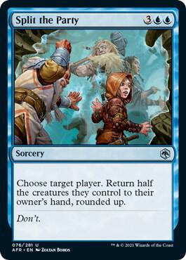 Split the Party 76 card from Adventures in the Forgotten Realms