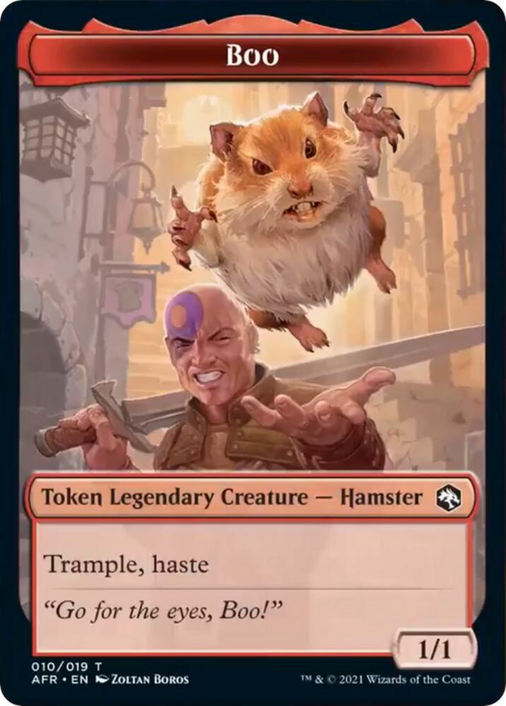 Boo Token 10 card from Adventures in the Forgotten Realms