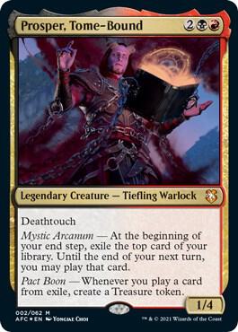 Prosper, Tome-Bound 2 card from Commander: Adventures in the Forgotten Realms