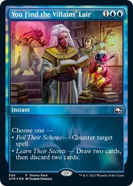 You Find the Villains' Lair 399 card from Promo Pack: Adventures in the Forgotten Realms