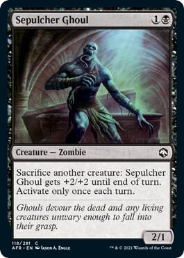 Sepulcher Ghoul 118 card from Adventures in the Forgotten Realms