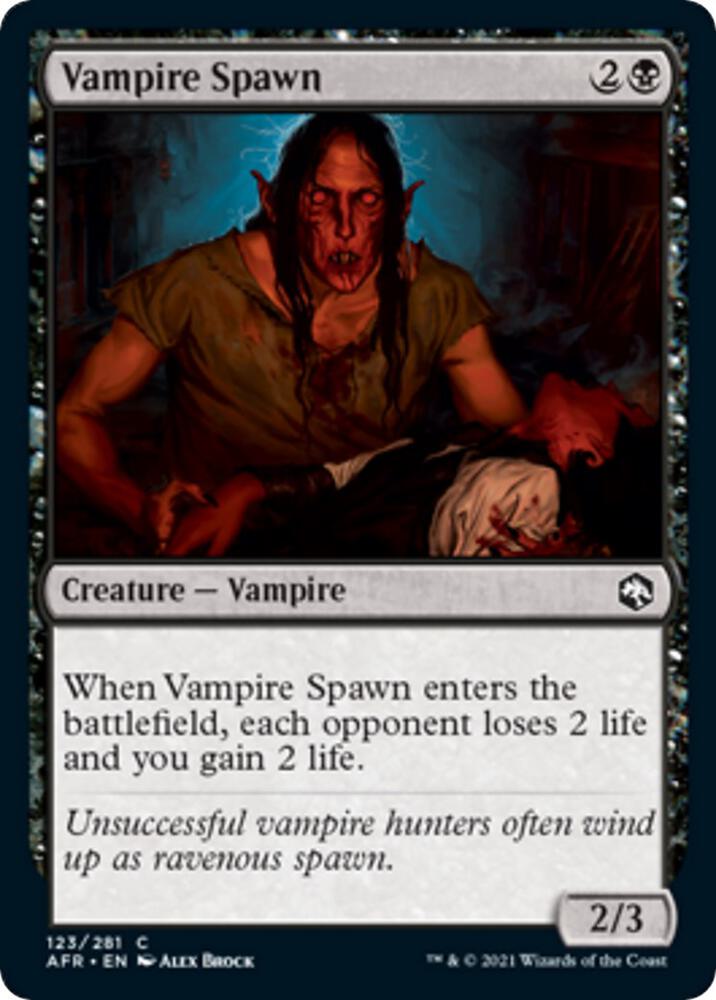 Vampire Spawn 123 card from Adventures in the Forgotten Realms