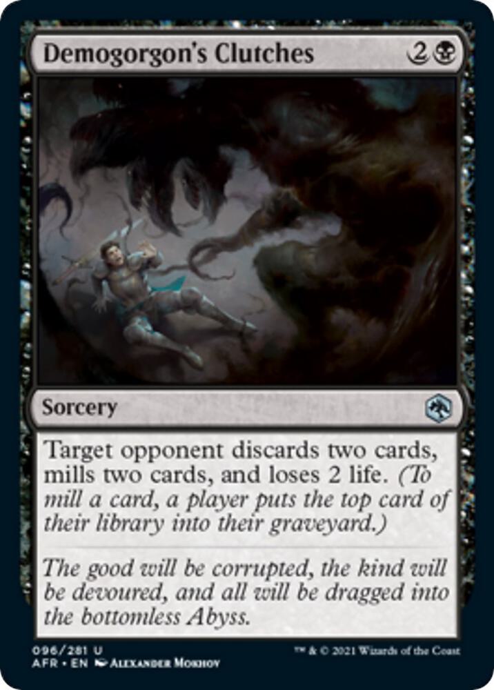 Demogorgon's Clutches 96 card from Adventures in the Forgotten Realms