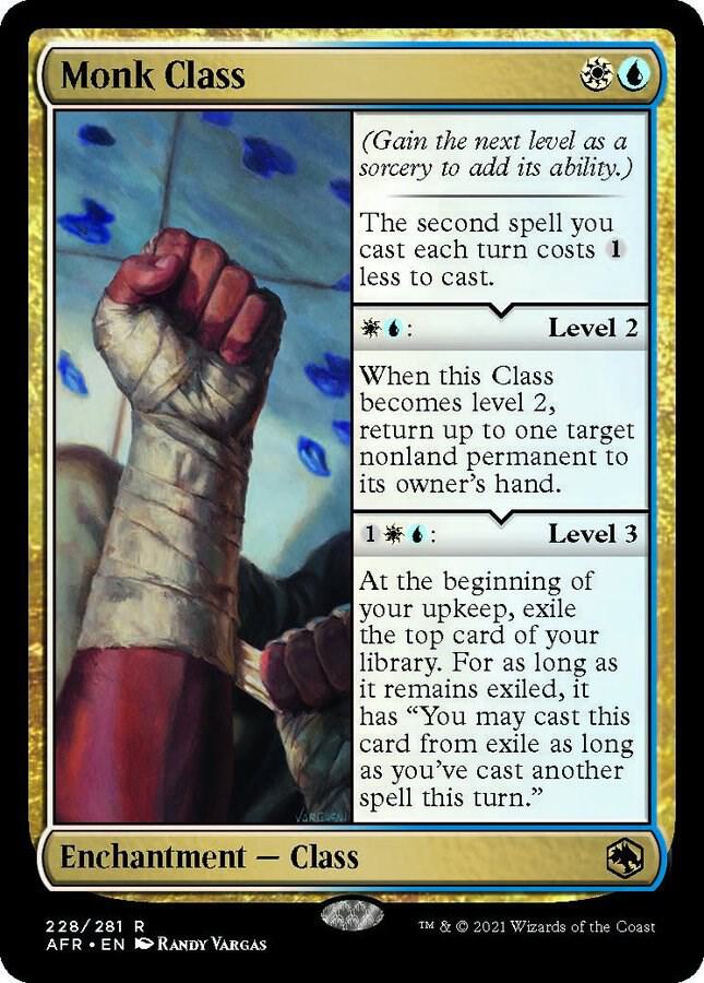 Monk Class 228 card from Adventures in the Forgotten Realms