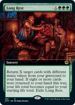 Long Rest (Extended Art) 386 card from Adventures in the Forgotten Realms