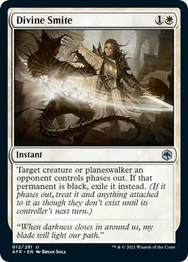 Divine Smite 12 card from Adventures in the Forgotten Realms