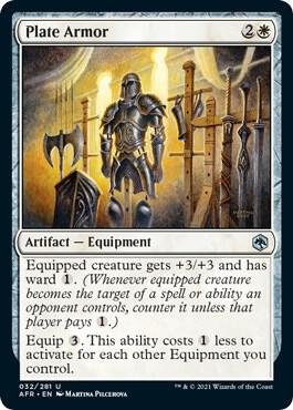 Plate Armor 32 card from Adventures in the Forgotten Realms