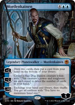 Mordenkainen (Borderless) 283 card from Adventures in the Forgotten Realms