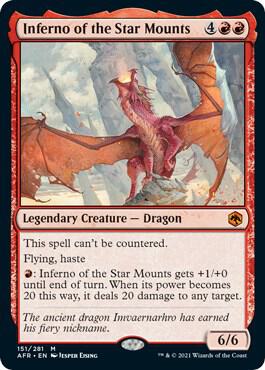 Inferno of the Star Mounts 151 card from Adventures in the Forgotten Realms