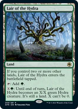 Lair of the Hydra 259 card from Adventures in the Forgotten Realms